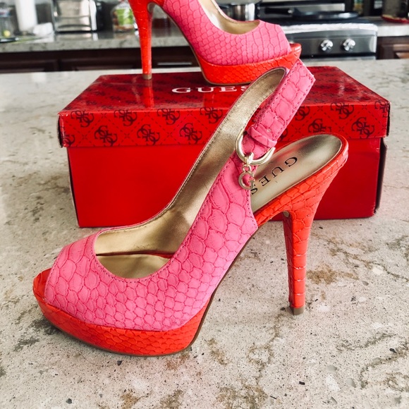 red high heels size 5